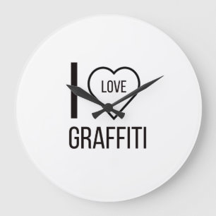 IK HOOP VAN GRAFFITI GROTE KLOK