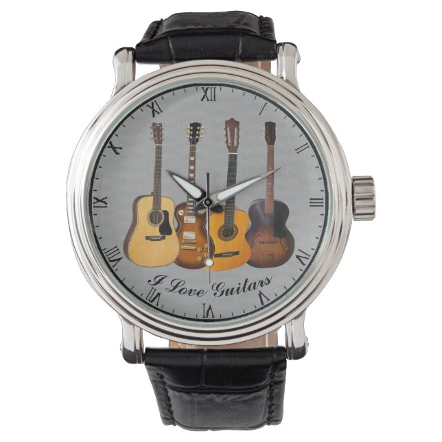 IK HOOP VAN GUITARS HORLOGE (Voorkant)