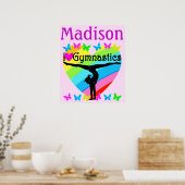 IK HOOP VAN GYMNASTISCH PERSONALISEERD POSTER (Keuken)