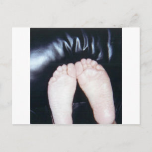 IK HOOP VAN HAAR FEET BRIEFKAART