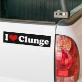 IK HOOP VAN {HEART} KLUNGE BUMPERSTICKER (Op Truck)