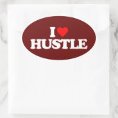 IK HOOP VAN HUSTLE OVALE STICKER (Tas)