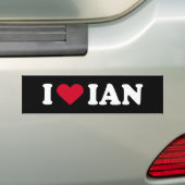 IK HOOP VAN IAN BUMPERSTICKER (Op auto)