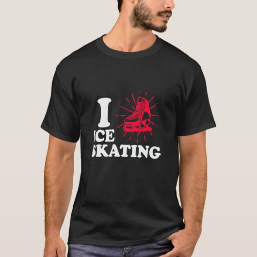 IK HOOP VAN ICE SKING T-SHIRT (Voorkant)