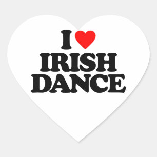 IK HOOP VAN IRISH DANCE HART STICKER