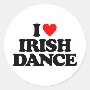 IK HOOP VAN IRISH DANCE RONDE STICKER