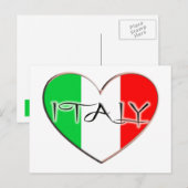 IK HOOP VAN ITALIË BRIEFKAART (Voorkant / Achterkant)