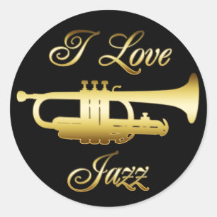 IK HOOP VAN JAZZ RONDE STICKER