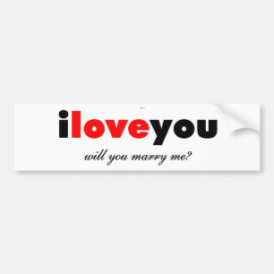 IK HOOP VAN JE MARRY ME STICKER