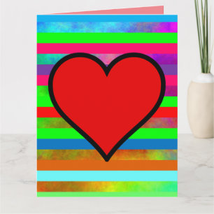 IK HOOP VAN JE RAINBOW HEART BIG KAART