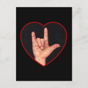 IK HOOP VAN JE TAAL OP ZWART TE ZIEN BRIEFKAART