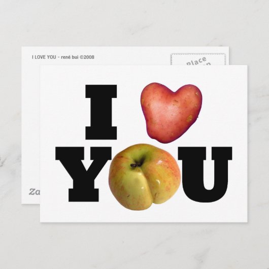 IK HOOP VAN JE Valentijnsdag Briefkaart 1 (Voorkant / Achterkant)