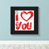 "IK HOOP VAN JULLIE" GROEISEN CANVAS AFDRUK (Insitu (Houten vloer))