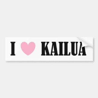 IK HOOP VAN KAILUA BUMPERSTICKER