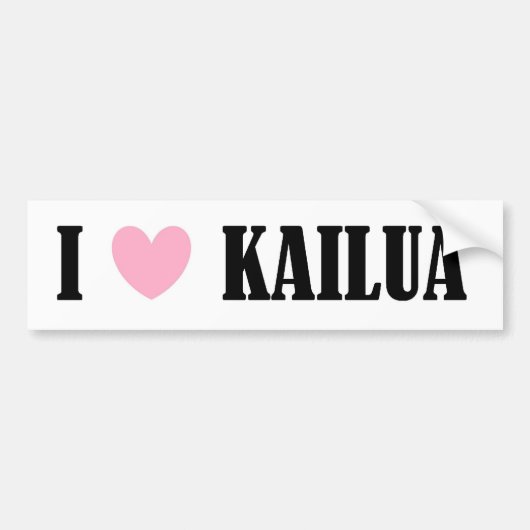 IK HOOP VAN KAILUA BUMPERSTICKER (Voorkant)