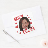 IK HOOP VAN KAMALA VIERKANTE STICKER (Envelop)