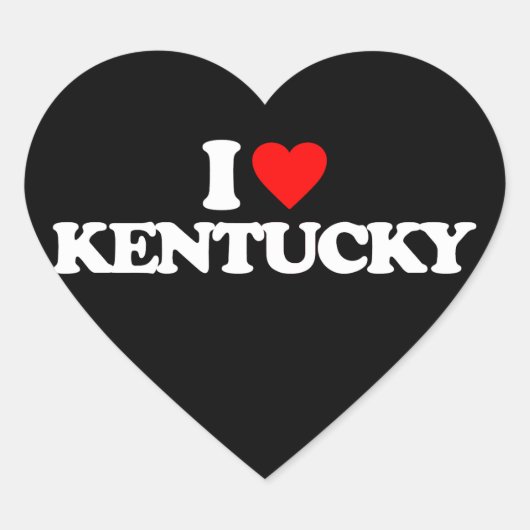IK HOOP VAN KENTUCKY HART STICKER (Voorkant)