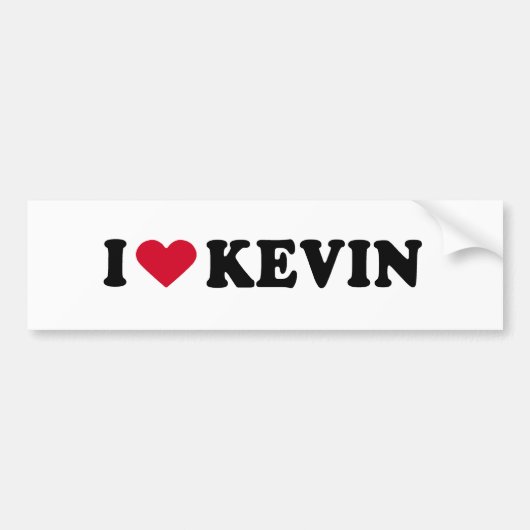 IK HOOP VAN KEVIN BUMPERSTICKER (Voorkant)