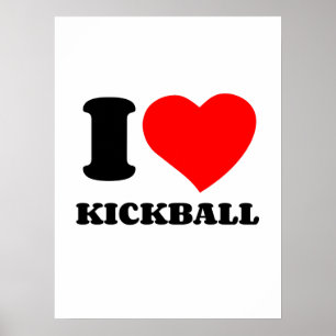 IK HOOP VAN KICKBALL POSTER