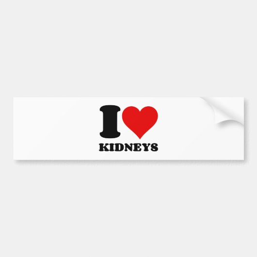IK HOOP VAN KIDNEYS BUMPERSTICKER (Voorkant)