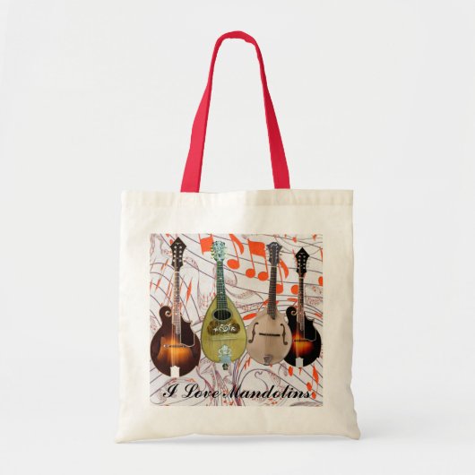 IK HOOP VAN MANDOLINS-BAG TOTE BAG (Voorkant)