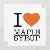 IK HOOP VAN MAPELSYRUP BEDANKKAART (Voorkant / Achterkant)