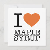 IK HOOP VAN MAPELSYRUP BEDANKKAART (Voorkant)