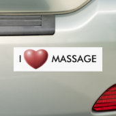 IK HOOP VAN MASSAGE BUMPERSTICKER (Op auto)
