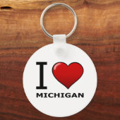 IK HOOP VAN MICHIGAN SLEUTELHANGER (Voorkant)