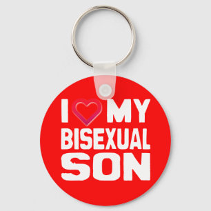 IK HOOP VAN MIJN BISEXUELE SON -.png Sleutelhanger