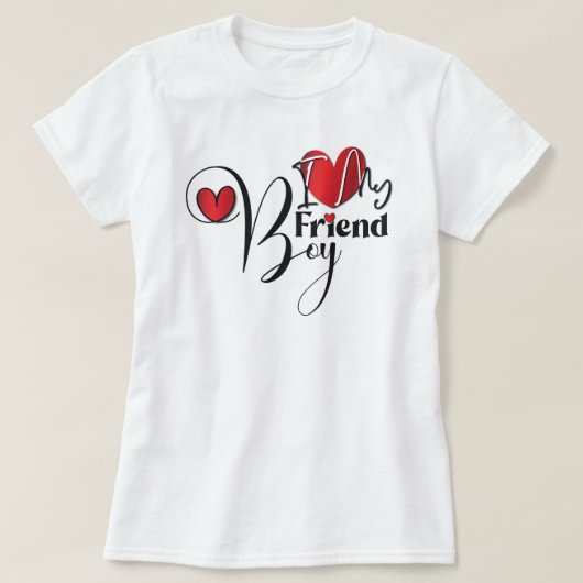 IK HOOP VAN MIJN BOYFRIEND T-SHIRT (Design voorkant)