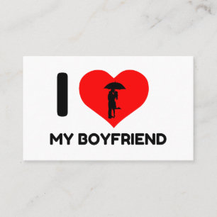 IK HOOP VAN MIJN BOYFRIEND VISITEKAARTJE
