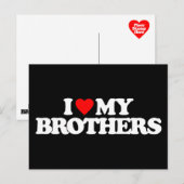 IK HOOP VAN MIJN BROTHERS BRIEFKAART (Voorkant / Achterkant)