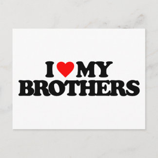 IK HOOP VAN MIJN BROTHERS BRIEFKAART