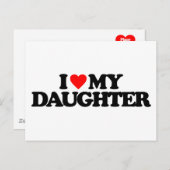 IK HOOP VAN MIJN DOCHTER BRIEFKAART (Voorkant / Achterkant)