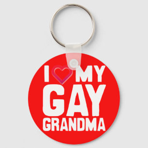 IK HOOP VAN MIJN GAY GRANDMA -.png Sleutelhanger