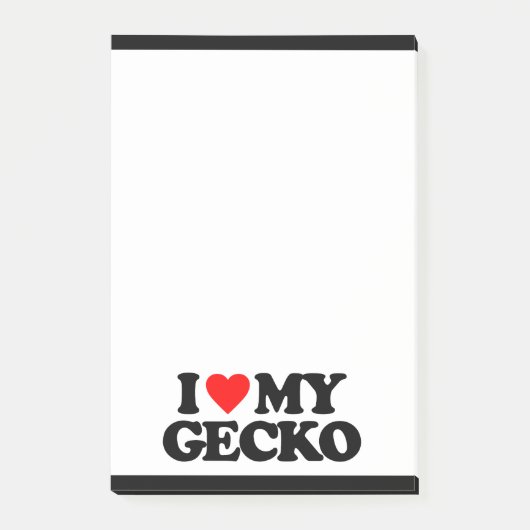 IK HOOP VAN MIJN GECKO POST-IT® NOTES (Voorkant)