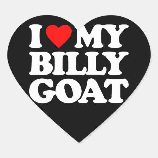 IK HOOP VAN MIJN GEWELDIGE GOAT HART STICKER (Voorkant)