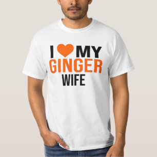 IK HOOP VAN MIJN GINGER VROUW GIRL FUNNY VRIENDIN T-SHIRT