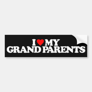 IK HOOP VAN MIJN GRANDPARENTEN BUMPERSTICKER