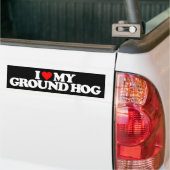 IK HOOP VAN MIJN GRONDHOG BUMPERSTICKER (Op Truck)