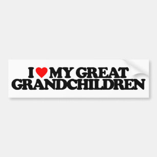 IK HOOP VAN MIJN GROTE GRANDCHILDREN BUMPERSTICKER