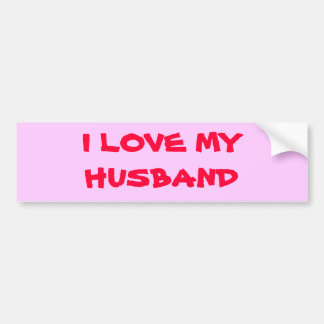 IK HOOP VAN MIJN HUSBAND BUMPERSTICKER
