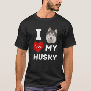 IK HOOP VAN MIJN HUSKY Dog Animal Pet Lover Appare T-shirt