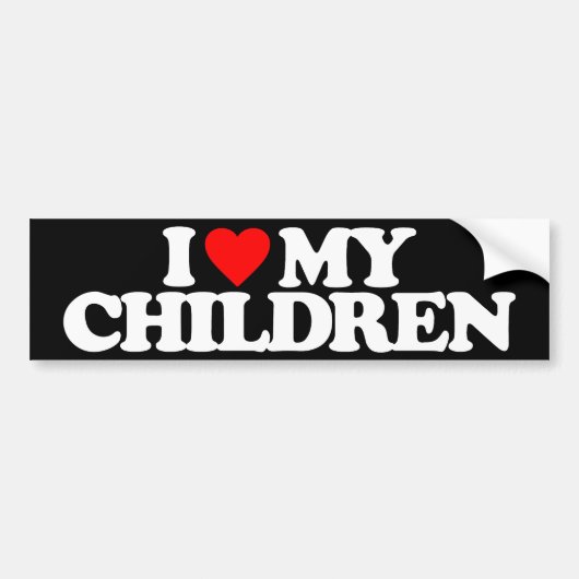 IK HOOP VAN MIJN KINDEREN BUMPERSTICKER (Voorkant)