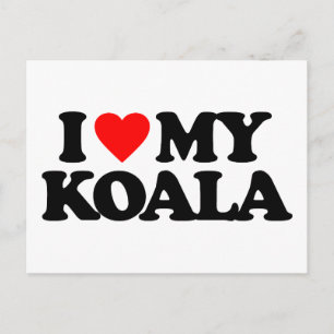 IK HOOP VAN MIJN KOALA BRIEFKAART