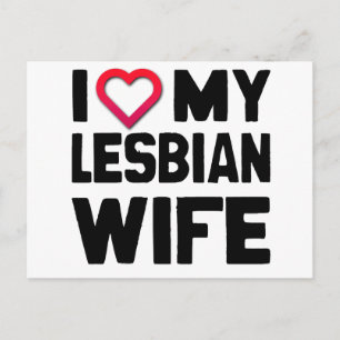 IK HOOP VAN MIJN LESBIAANSE WIFE -.png Briefkaart