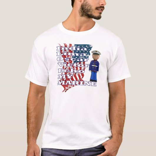 IK HOOP VAN MIJN MARINE T-SHIRT (Voorkant)