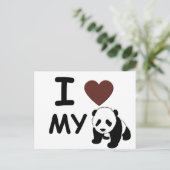 IK HOOP VAN MIJN PANDA-BEER BRIEFKAART (Staand voorkant)