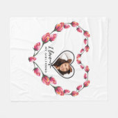 IK HOOP VAN MIJN VRIENDIN Foto Gift Personalized F Fleece Deken (Voorkant (Horizontaal))